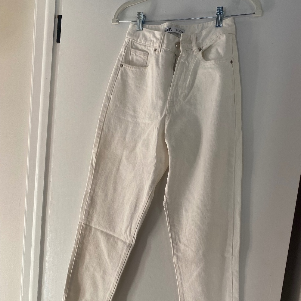 Zara High Waist Taper Jean